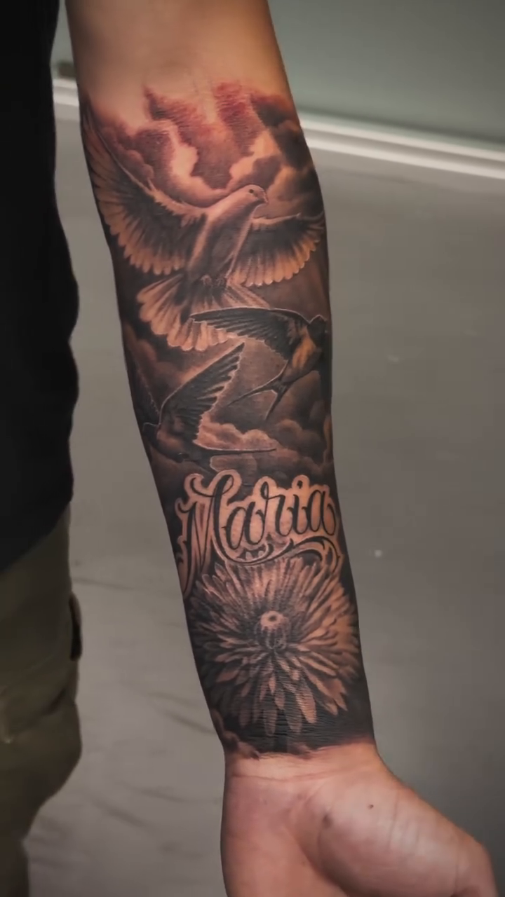 Tattoo by @yely_tattoo — realism, black_and_grey