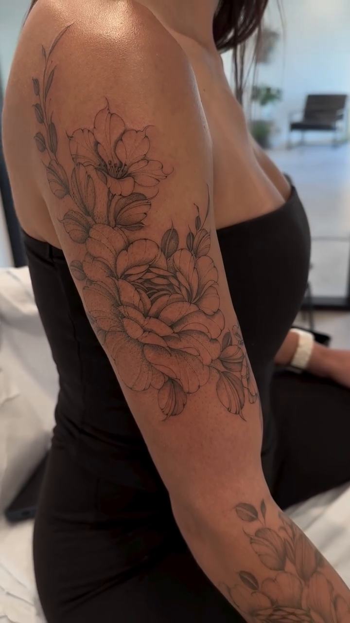 Tattoo by @michatattoos — fine_line, black_and_grey