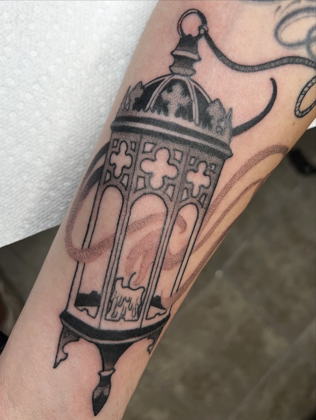 Tattoo by @moresoultattoo — black_and_grey, dotwork
