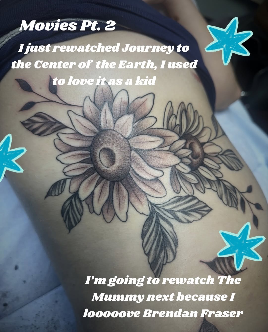 Tattoo by @chloerose.tattoos — black_and_grey, fine_line