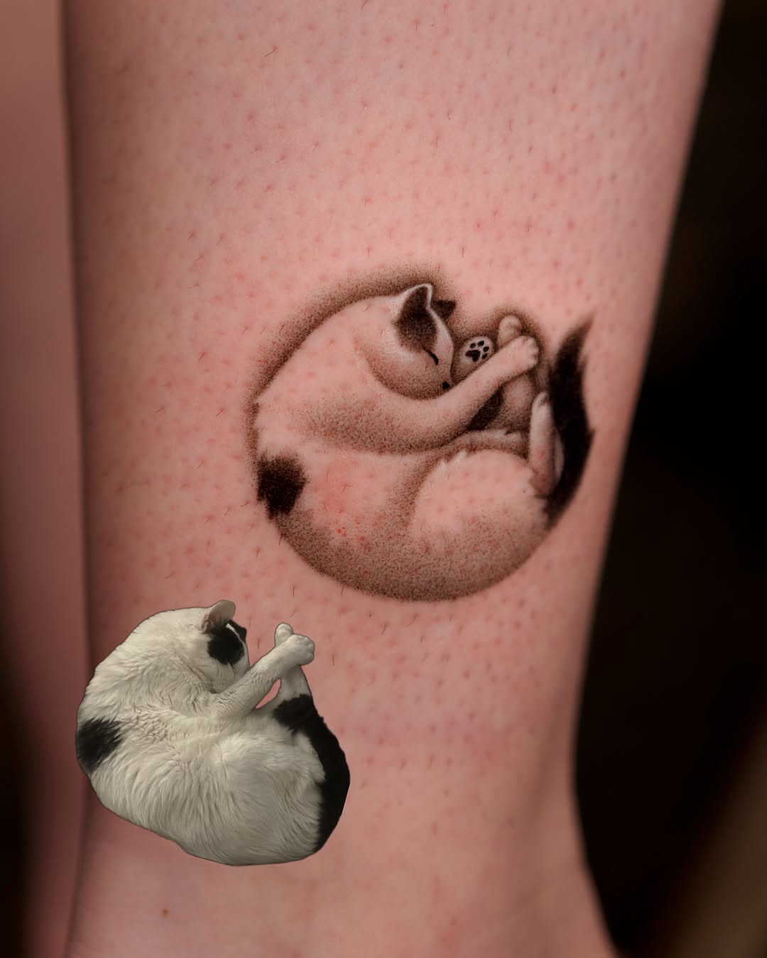 Tattoo by @toki.tattoos โ realism, black_and_grey