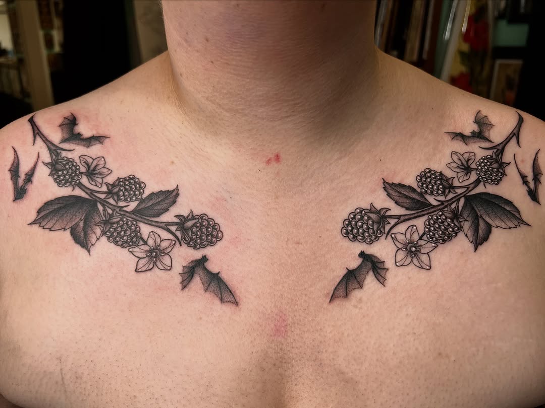 Tattoo by @molliecooltattoos — black_and_grey, fine_line