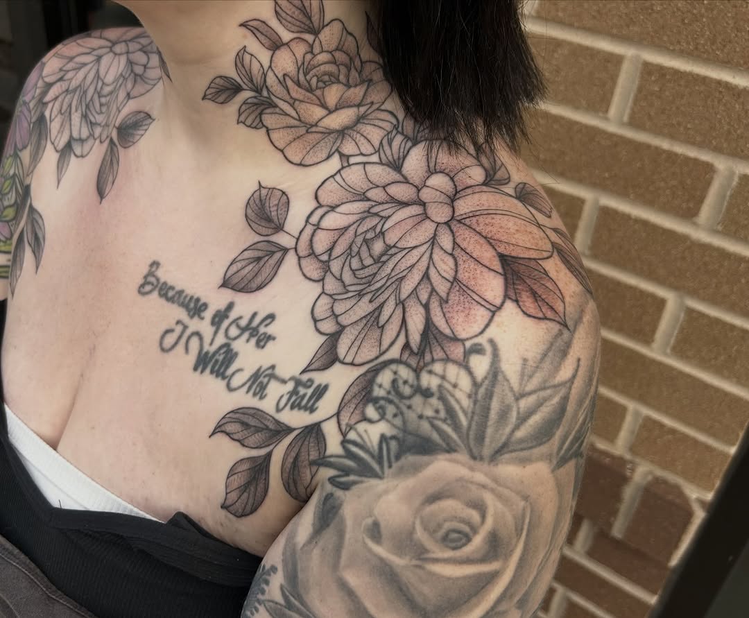 Tattoo by @samibattle — lettering_script, black_and_grey