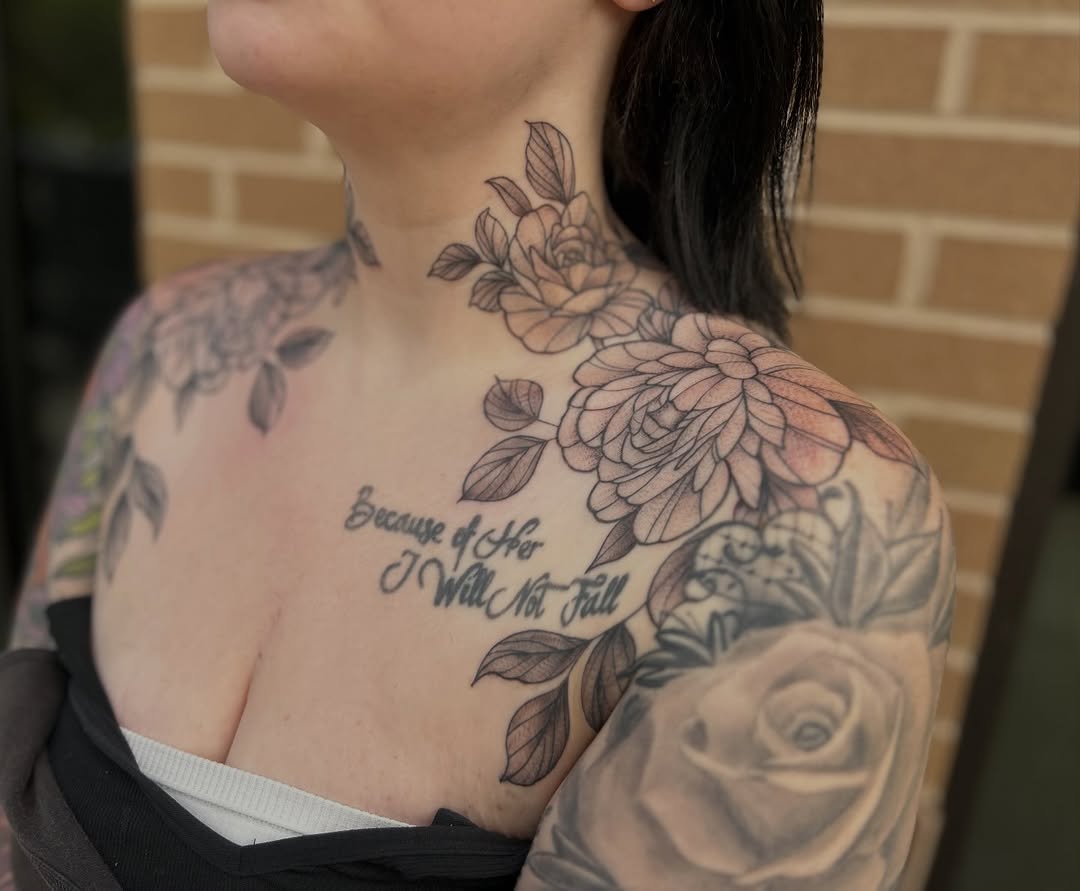Tattoo by @samibattle — fine_line, black_and_grey