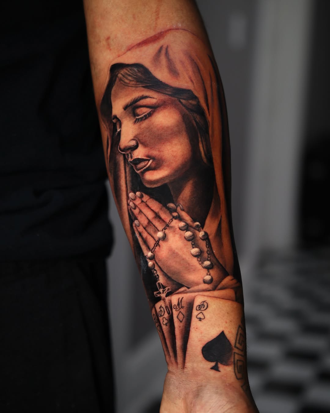 Tattoo by @cordero.inks — realism, black_and_grey