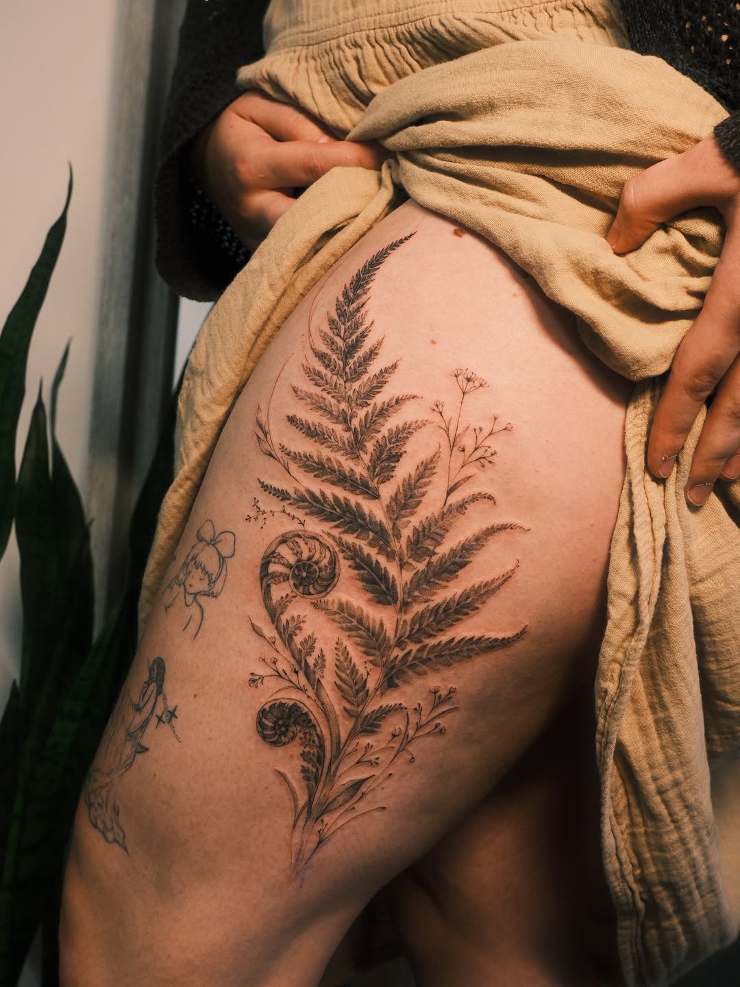 Tattoo by @inksby.thi โ fine_line, black_and_grey