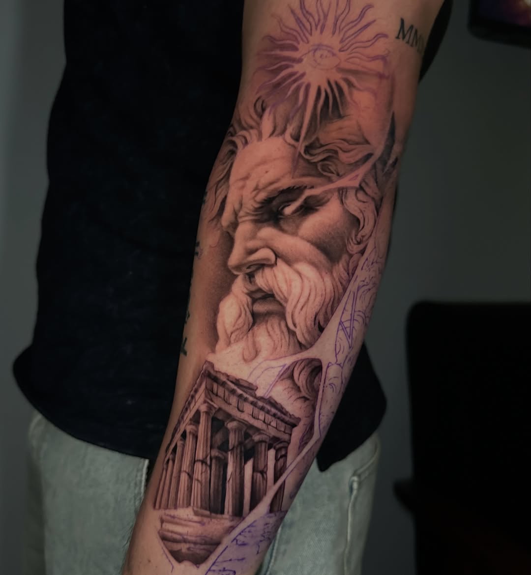 Tattoo by @tattooz_by_trent — realism, black_and_grey