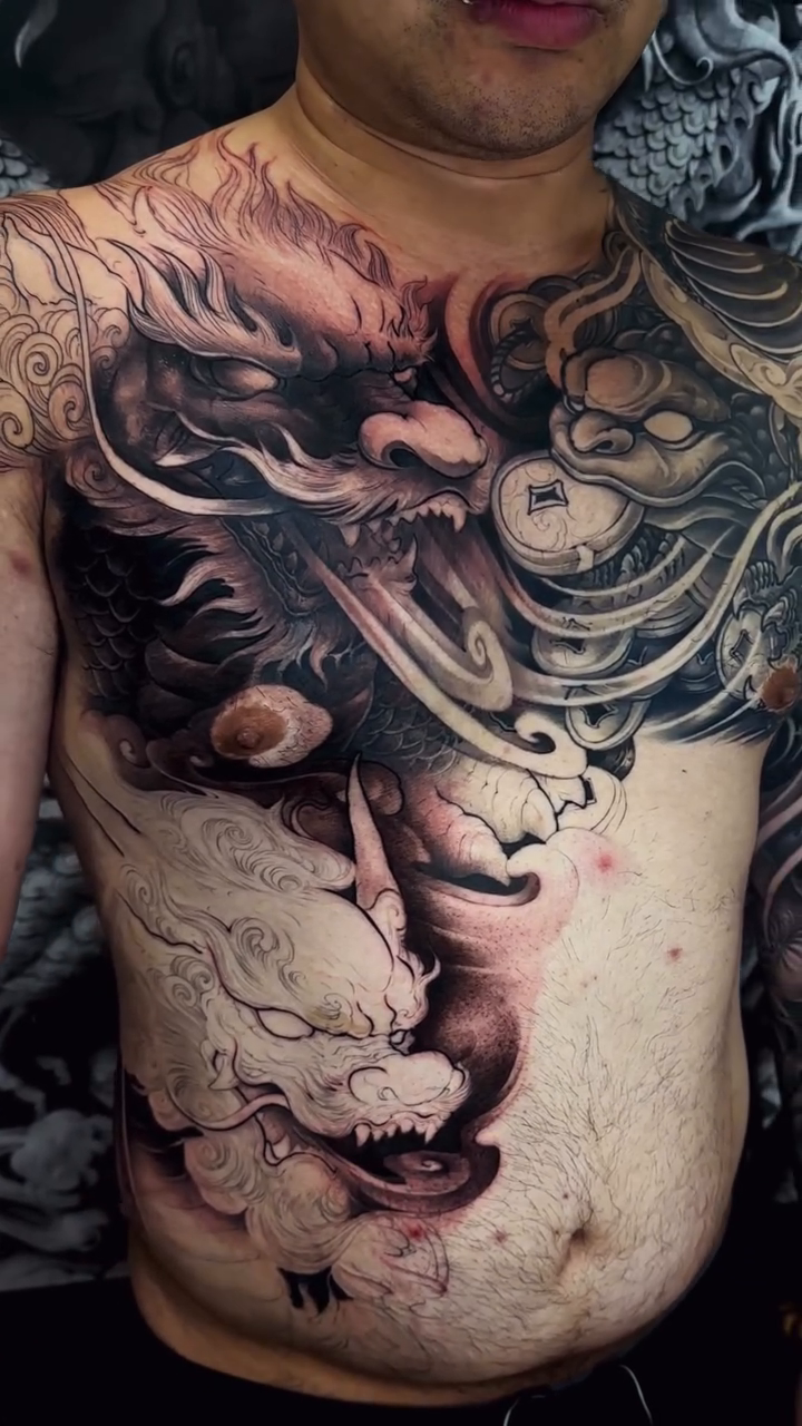 Tattoo by @thien_inkdica — japanese_irezumi, black_and_grey