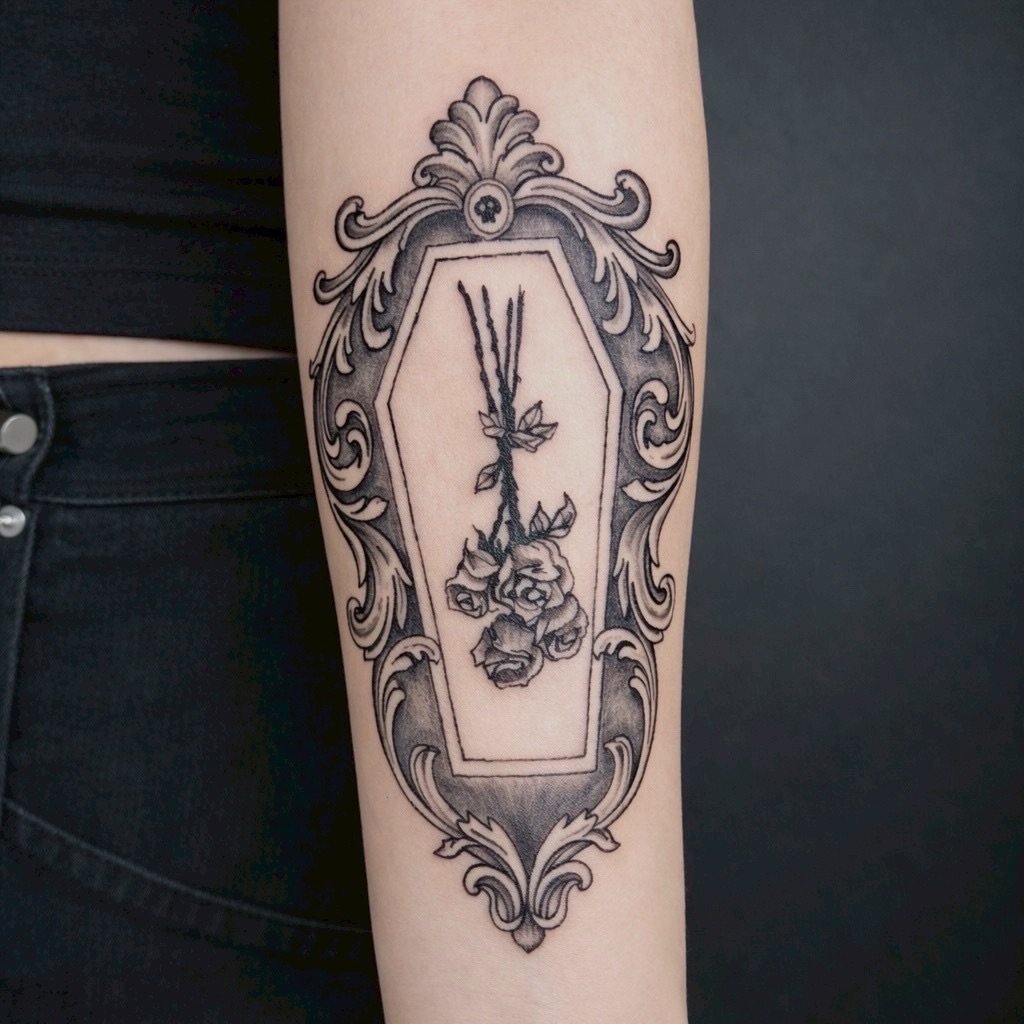 Tattoo by @nyxea.tattoo โ dark_realism, ornamental