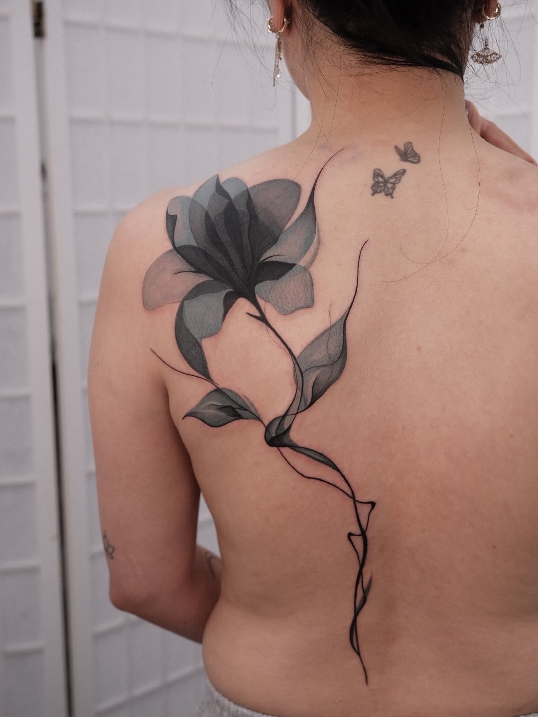 Tattoo by @houstontattooartist_goldenk โ fine_line, black_and_grey