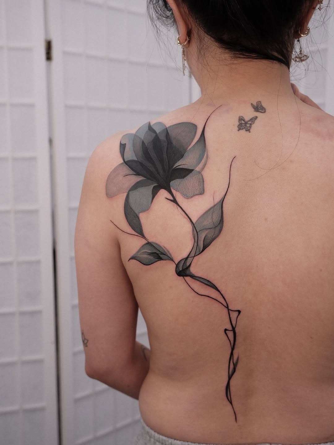 Tattoo by @houstontattooartist_goldenk โ fine_line, black_and_grey