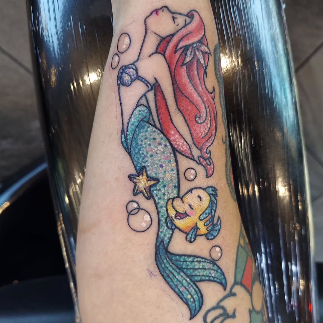 Tattoo by @prismbaby920 — new_school, anime