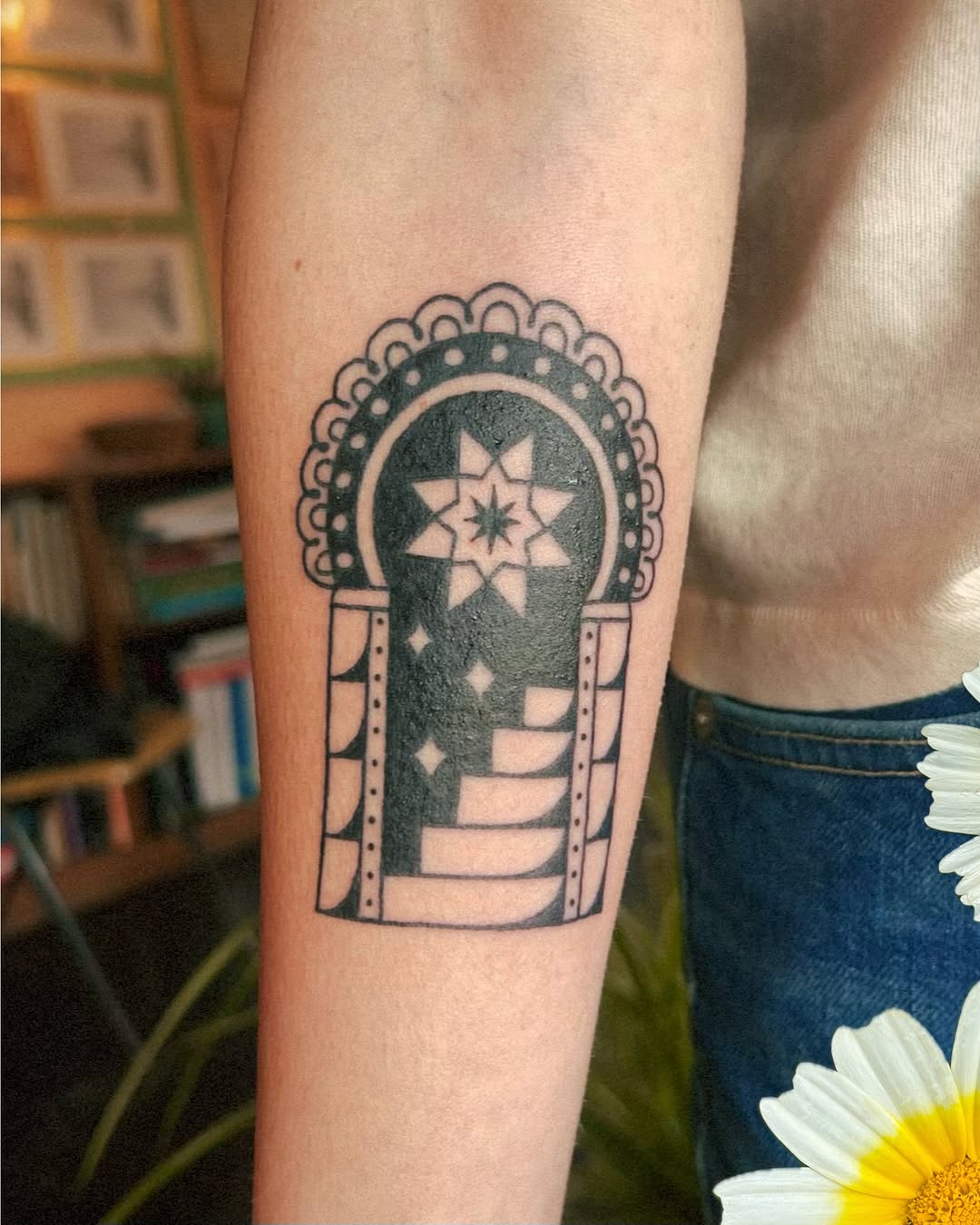 Tattoo by @hillarytattoos — geometric, blackwork