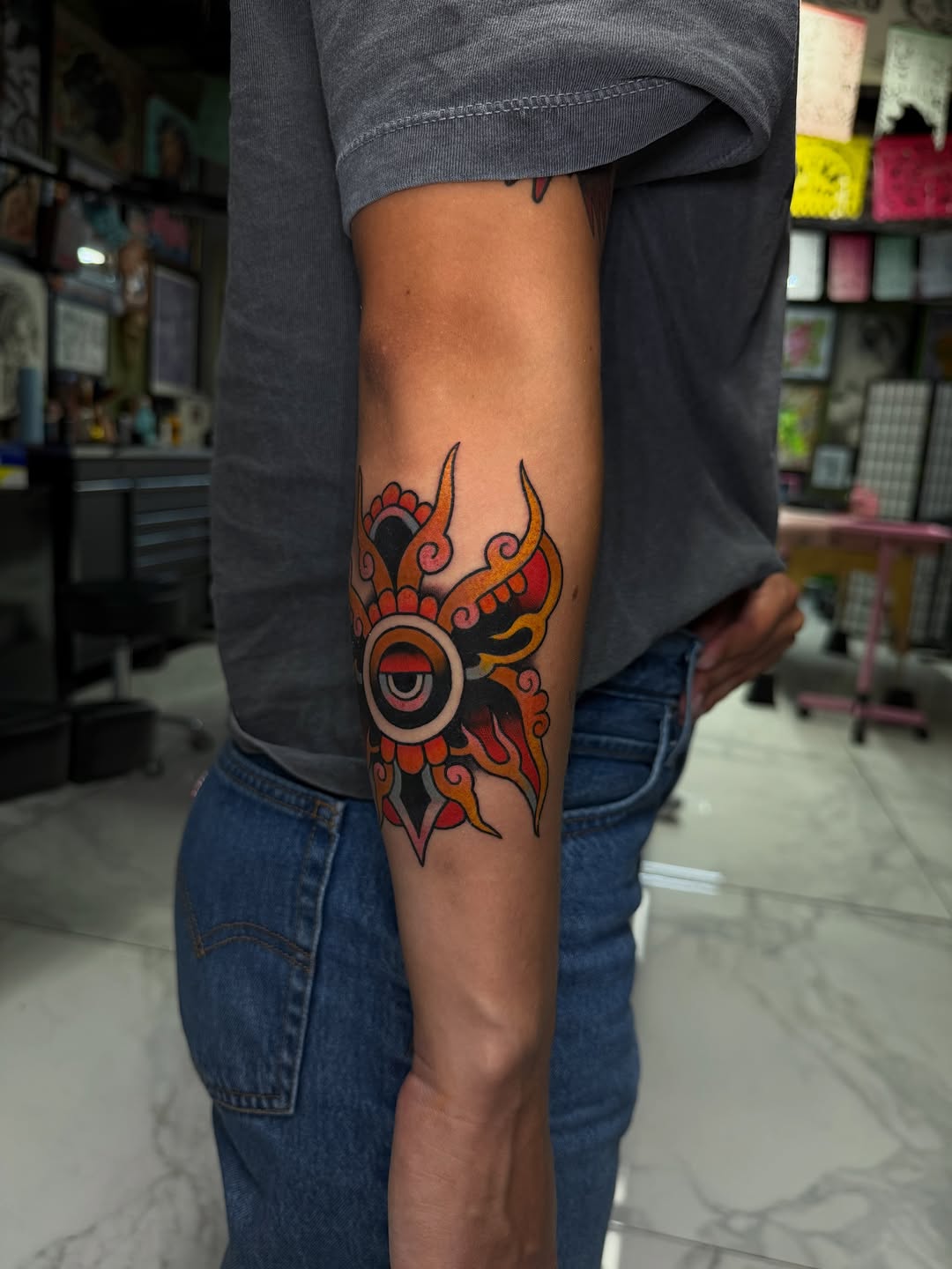 Tattoo by @el_chimu — neo_traditional, blackwork