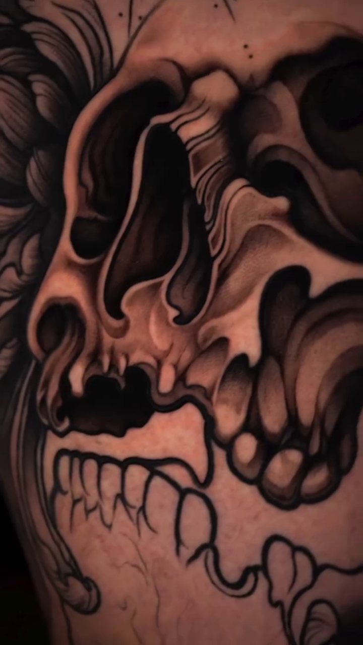 Tattoo by @hxc.tattoos — black_and_grey, realism