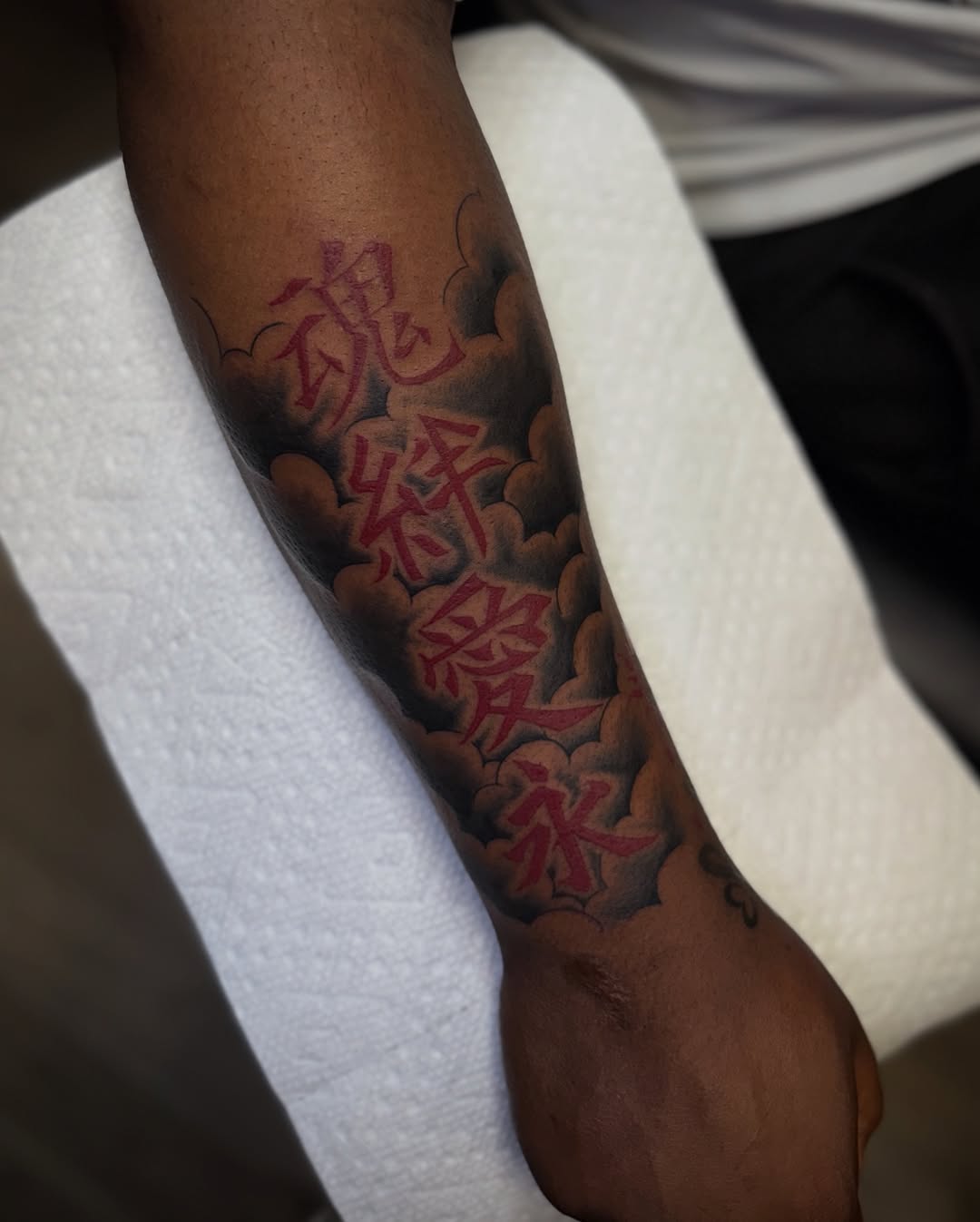 Tattoo by @preston.tattoos — lettering_script, blackwork