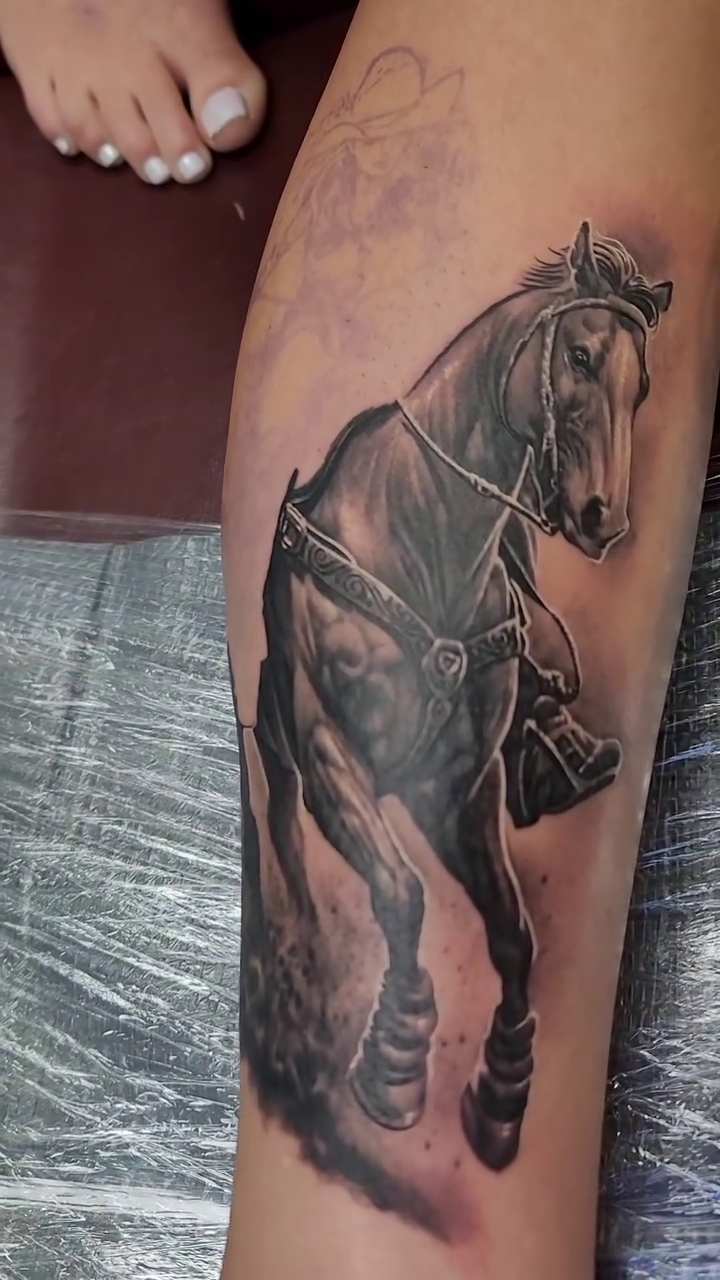 Tattoo by @tattoosbyronny — realism, black_and_grey