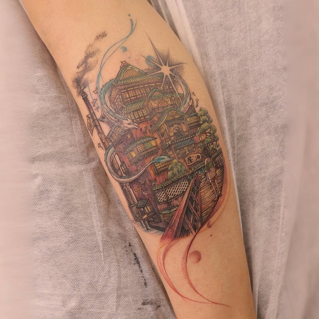 Tattoo by @irislamht — illustrative, anime