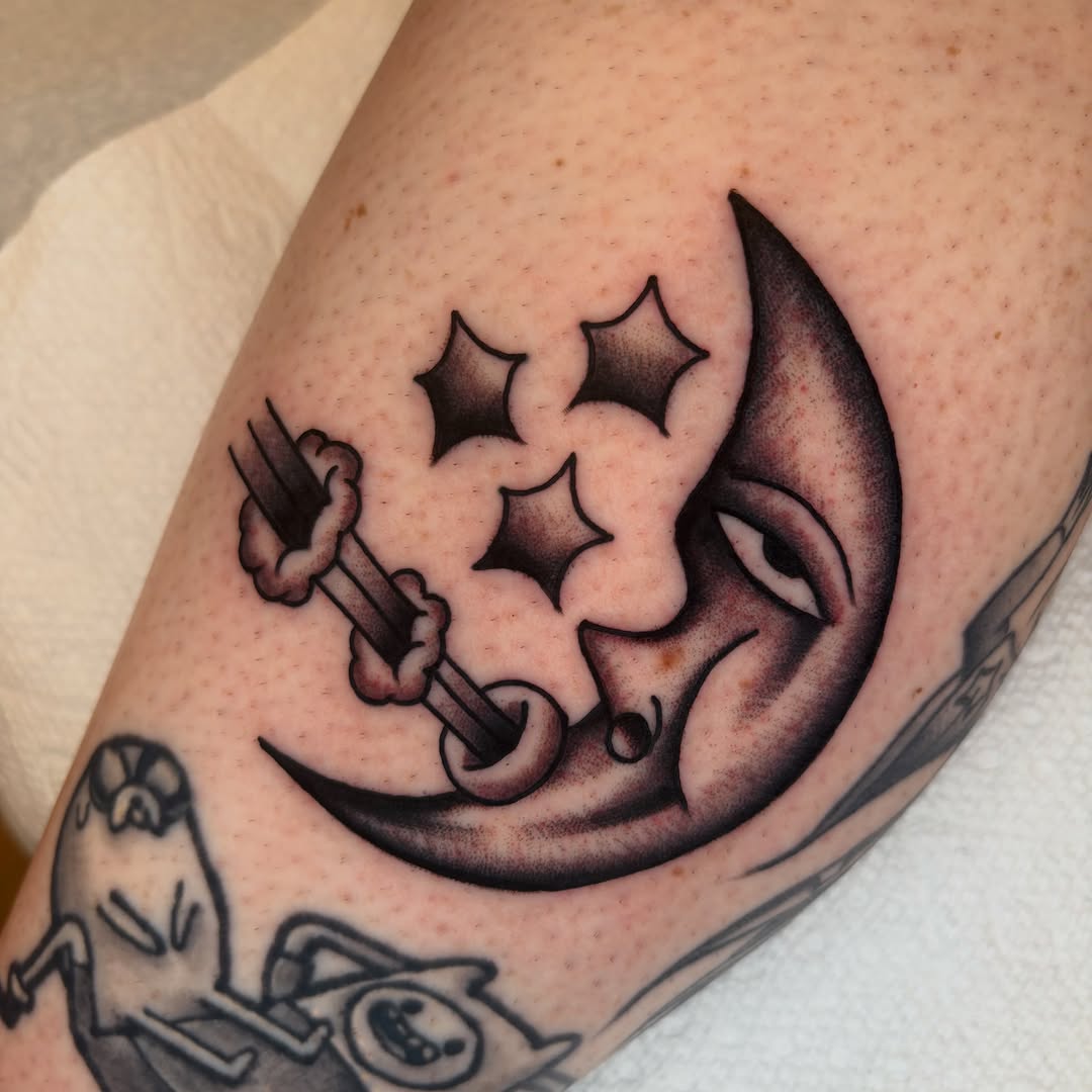 Tattoo by @bigdirtnap โ american_traditional, black_and_grey