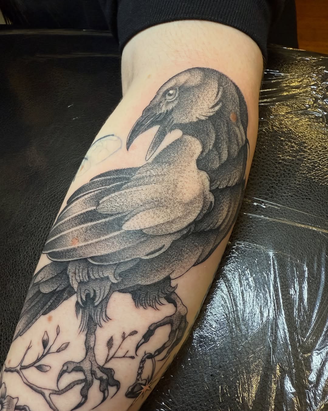 Tattoo by @mad_s_ink — black_and_grey, dotwork