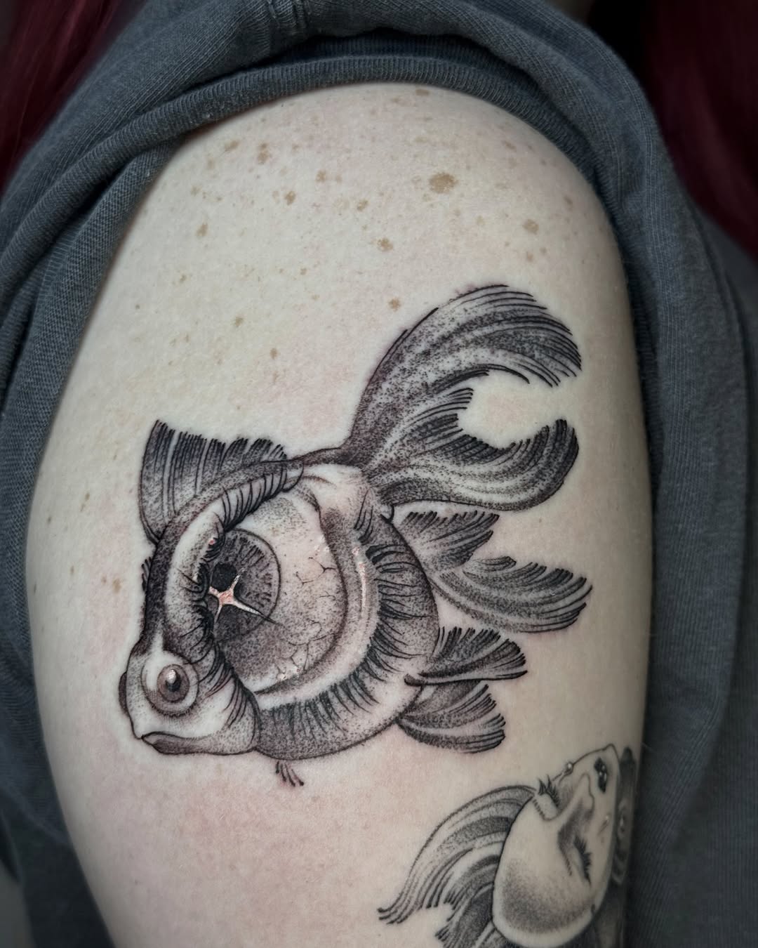 Tattoo by @mad_s_ink — black_and_grey, dotwork