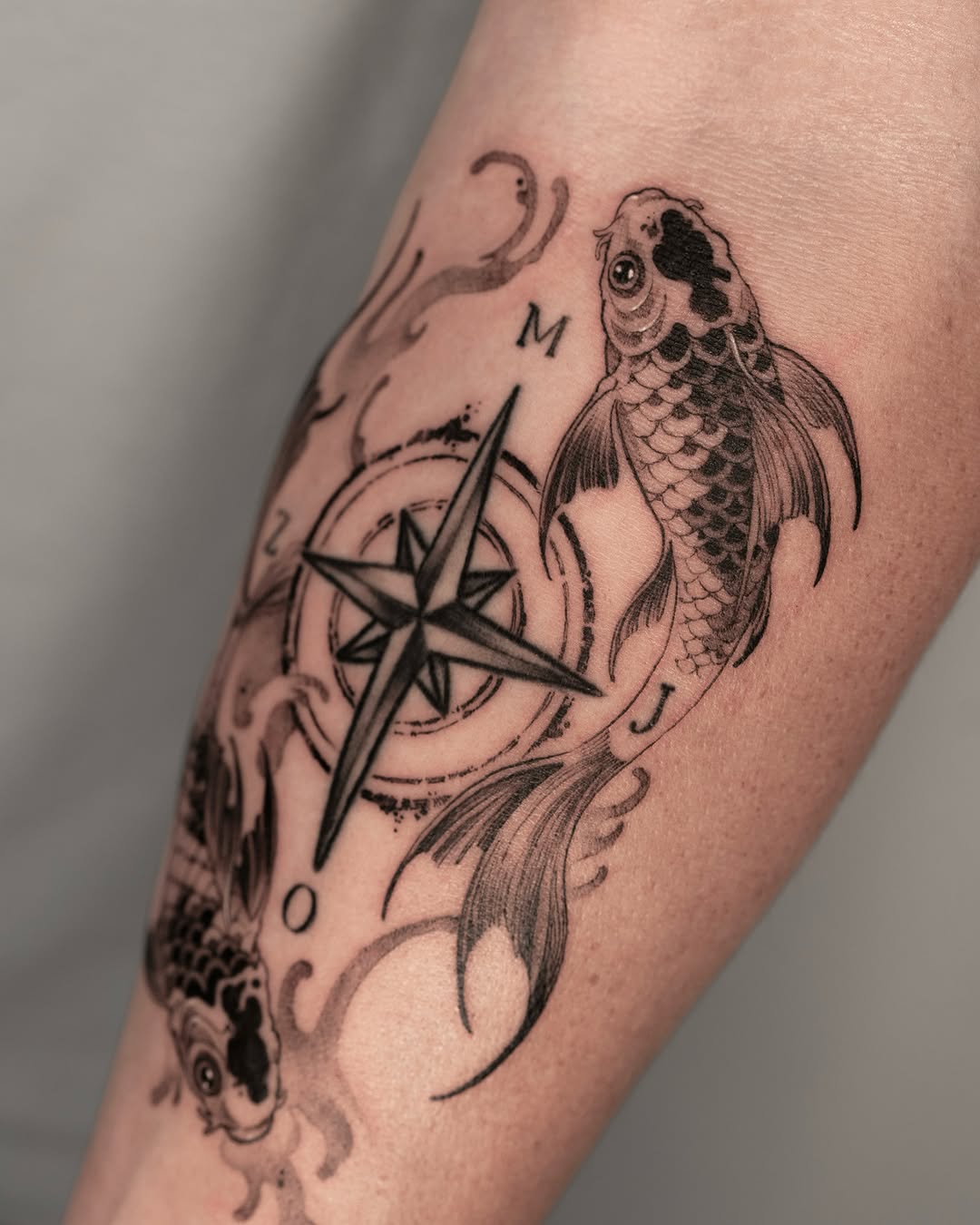 Tattoo by @yozu.tattoo — black_and_grey, realism