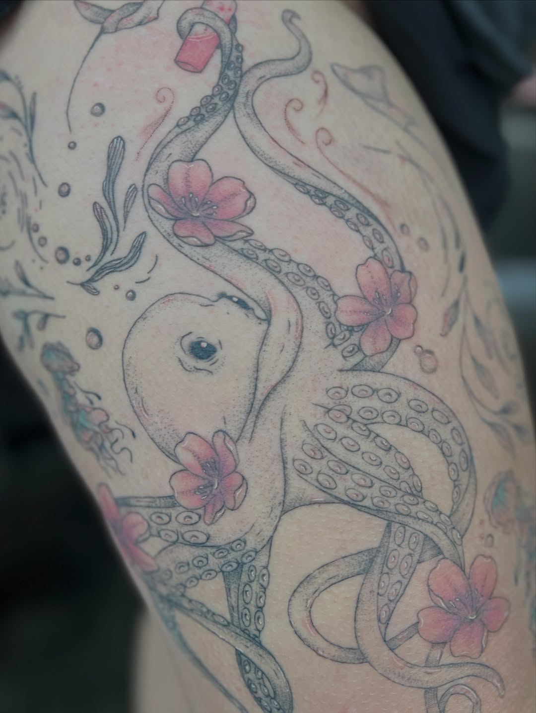 Tattoo by @tattsbykat_ — fine_line, dotwork