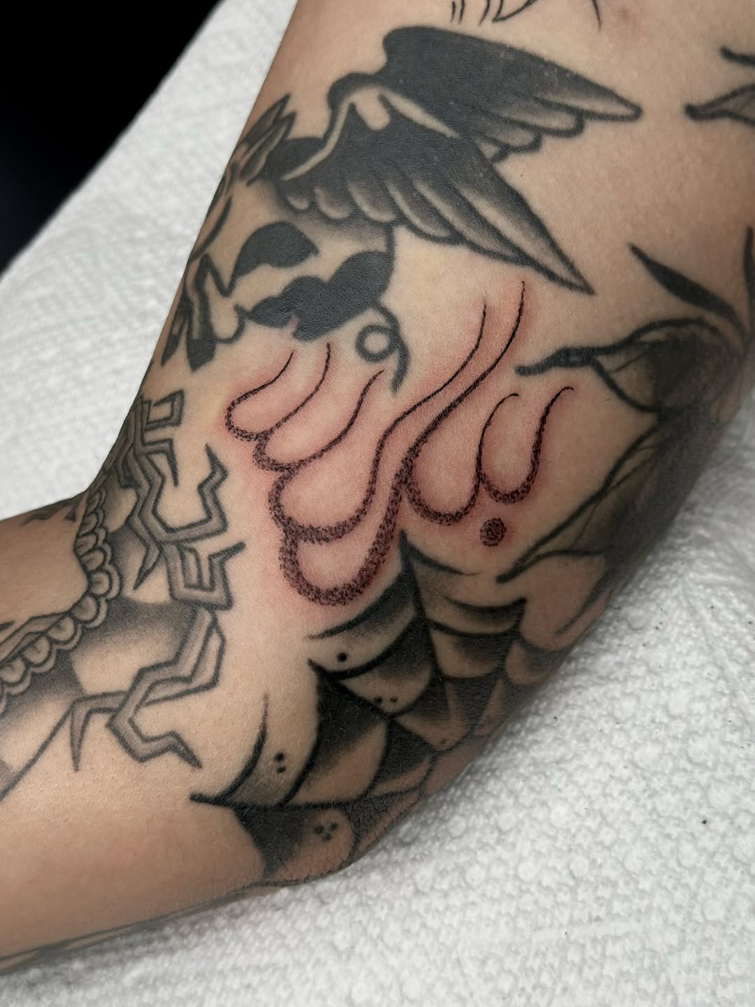 Tattoo by @katfishtattoos — lettering_script