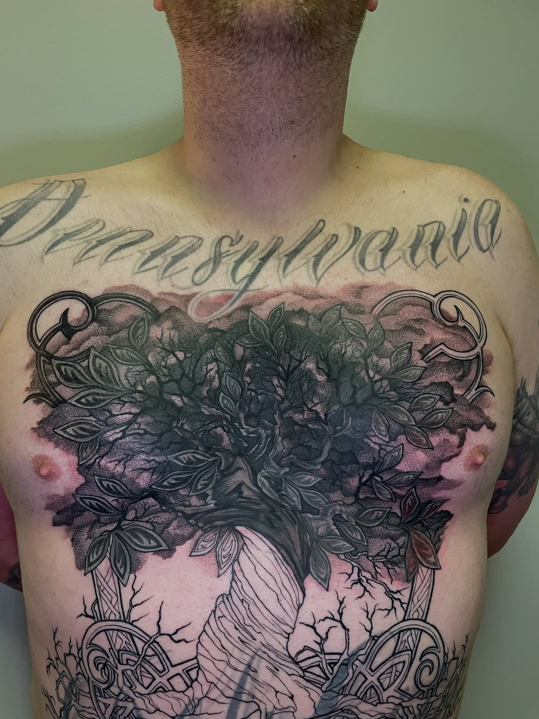 Tattoo by @karenm_tattoos — black_and_grey, dotwork