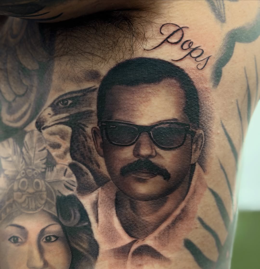 Tattoo by @ibleedink_tattoos โ realism, black_and_grey