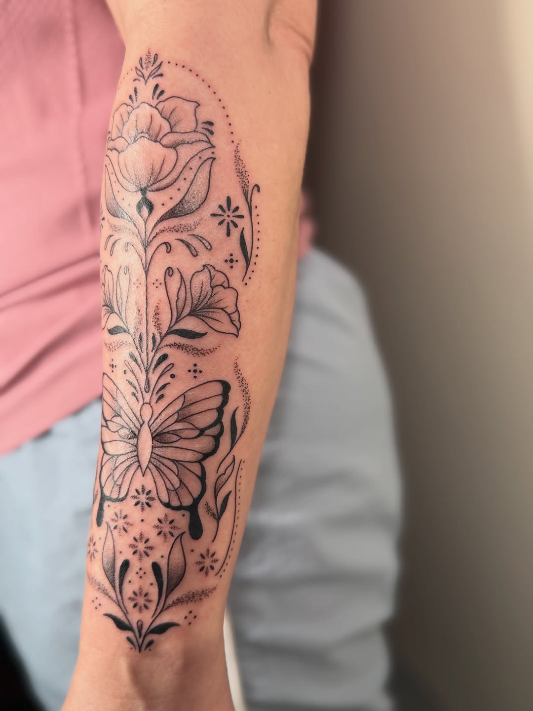 Tattoo by @blackopalinktattoos — fine_line, dotwork