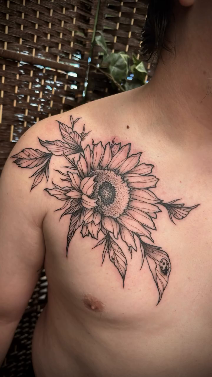 Tattoo by @langdaleart โ fine_line, black_and_grey