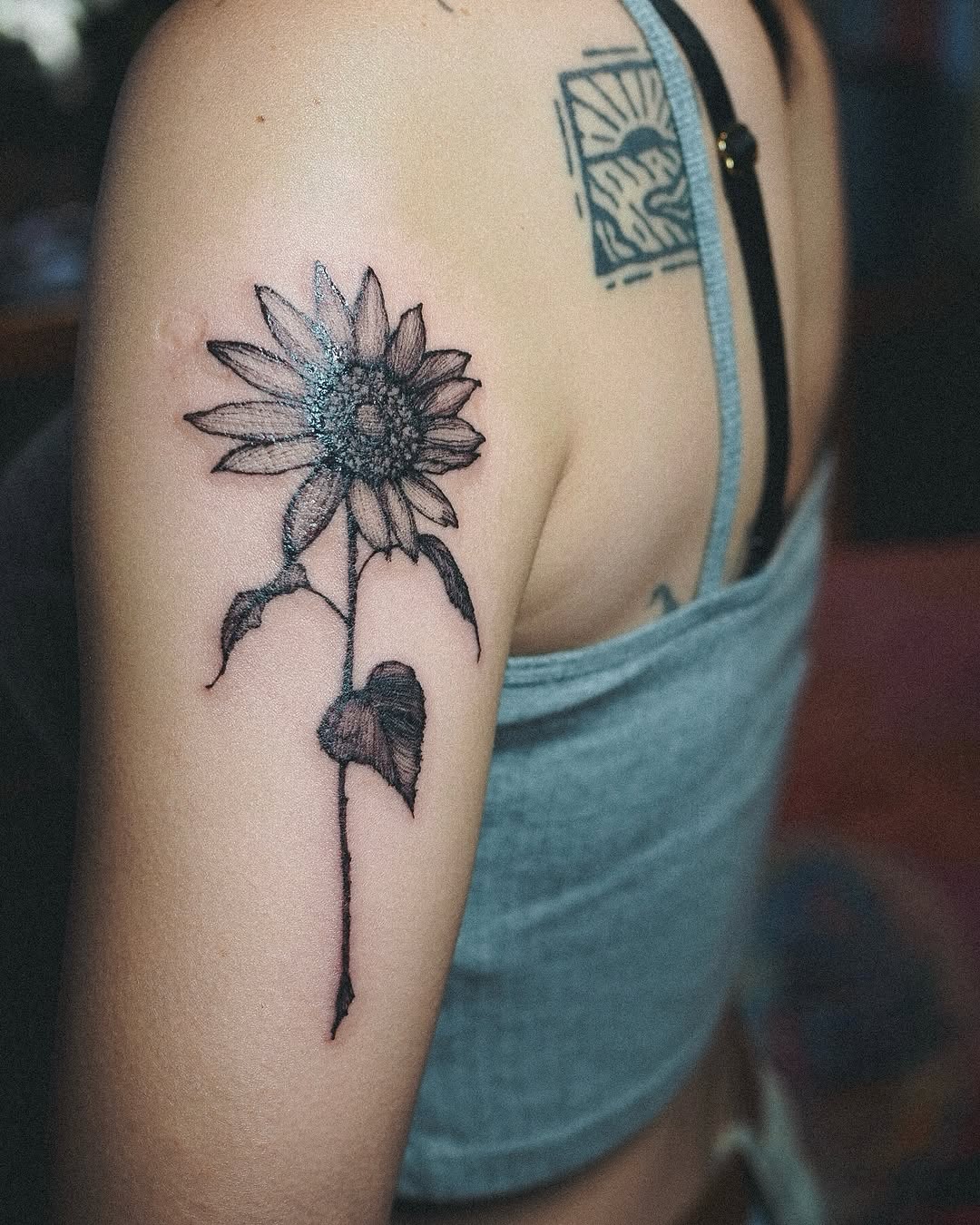 Tattoo by @inksbyn — fine_line, black_and_grey
