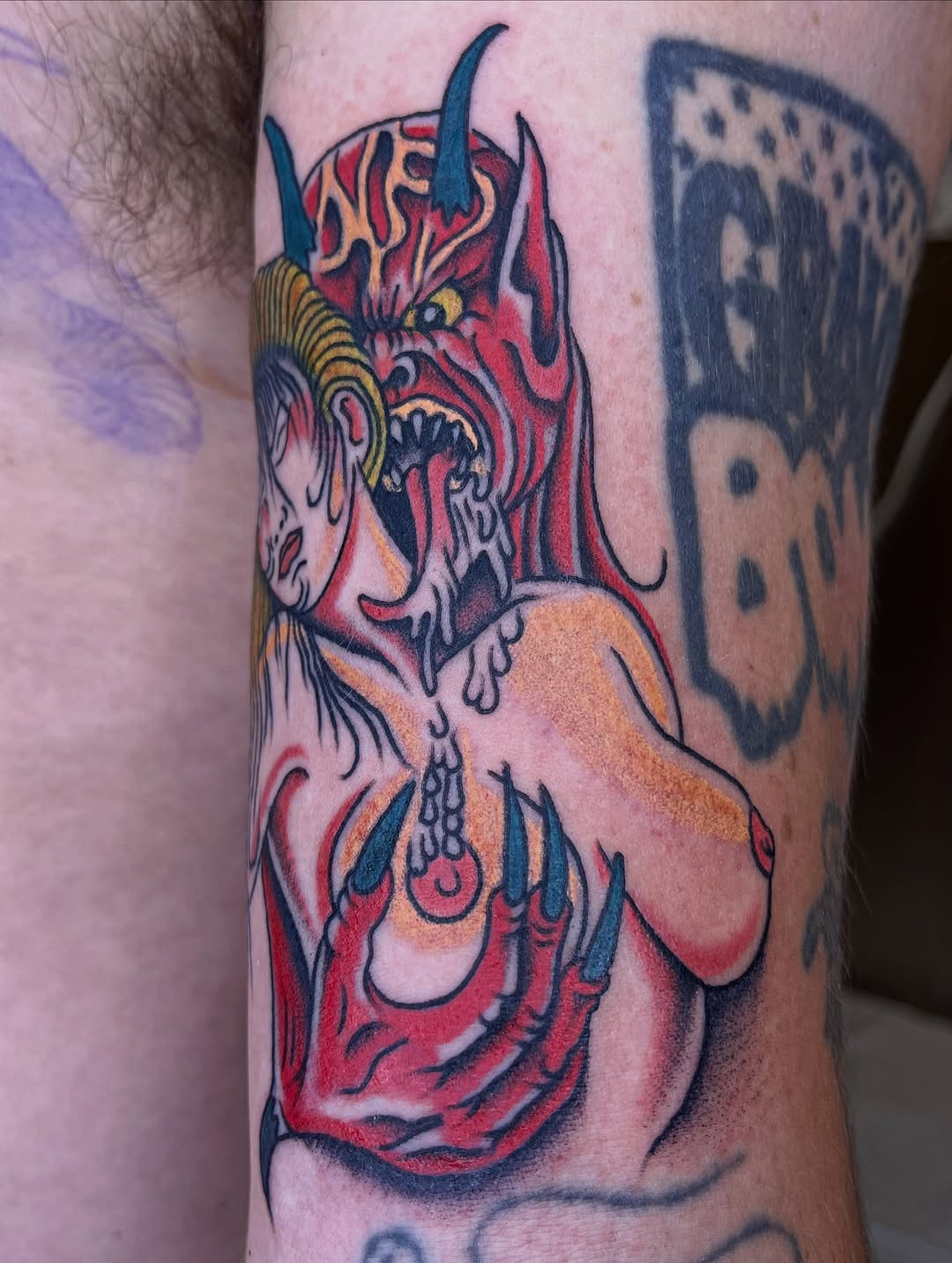 Tattoo by @arno.larose — american_traditional, neo_traditional