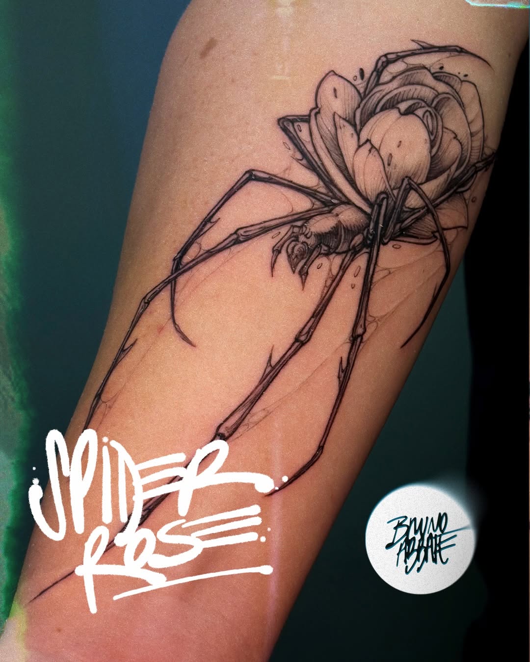 Tattoo by @brunoabbate.art — fine_line, black_and_grey