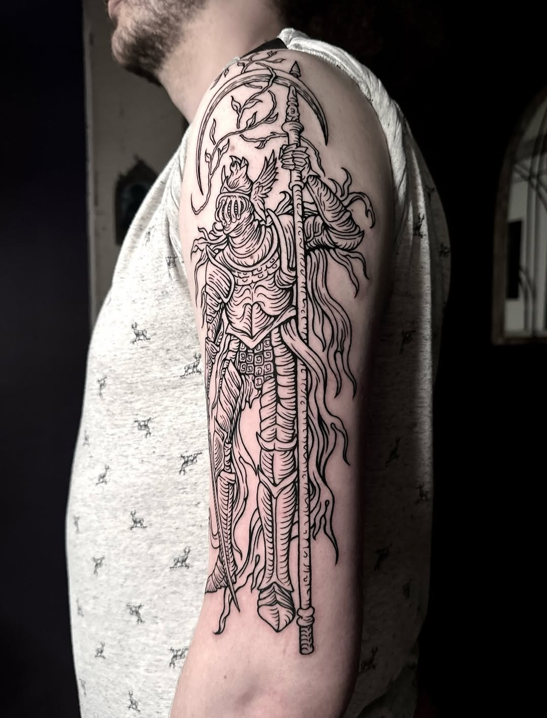 Tattoo by @sashawoland β blackwork, illustrative