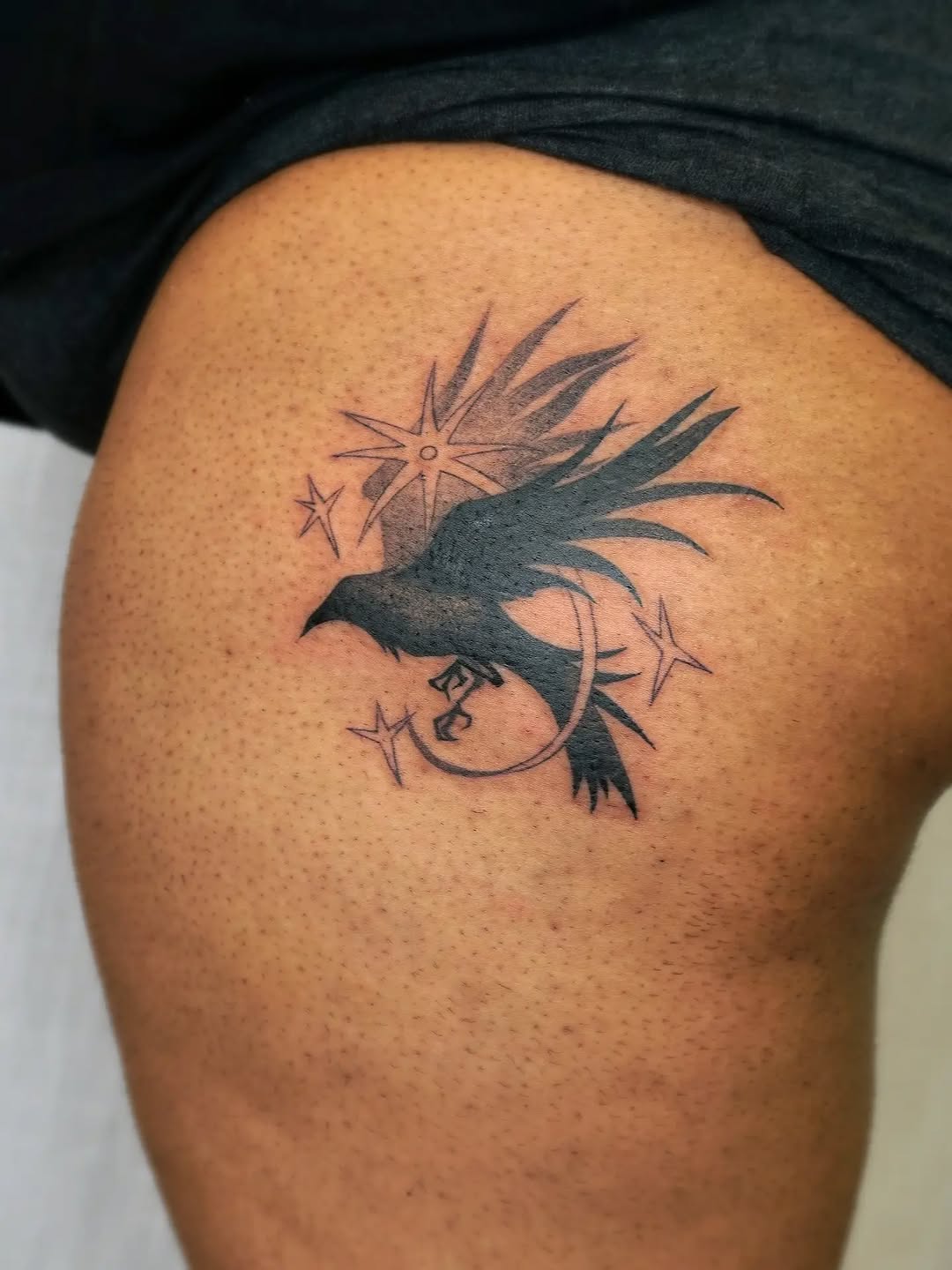 Tattoo by @maiyashu.pokes — blackwork, geometric