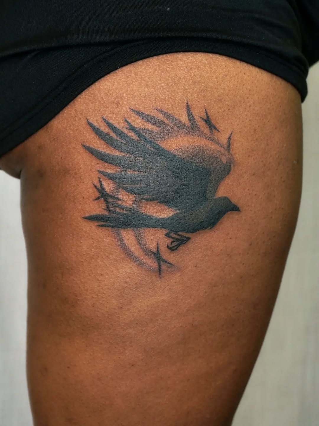 Tattoo by @maiyashu.pokes — black_and_grey, realism
