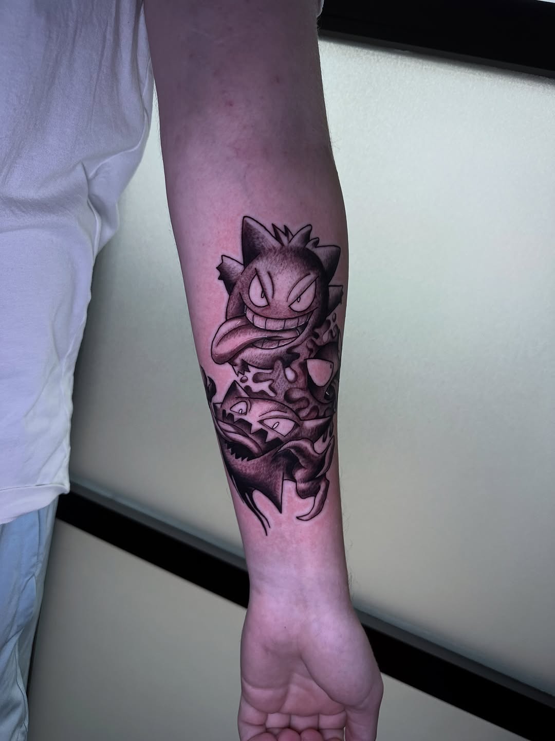 Tattoo by @_inked_ann_ — black_and_grey, anime