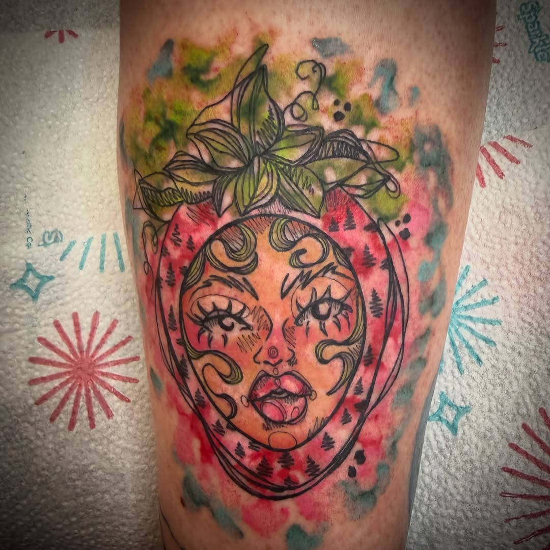 Tattoo by @inkandivvy — illustrative, watercolor