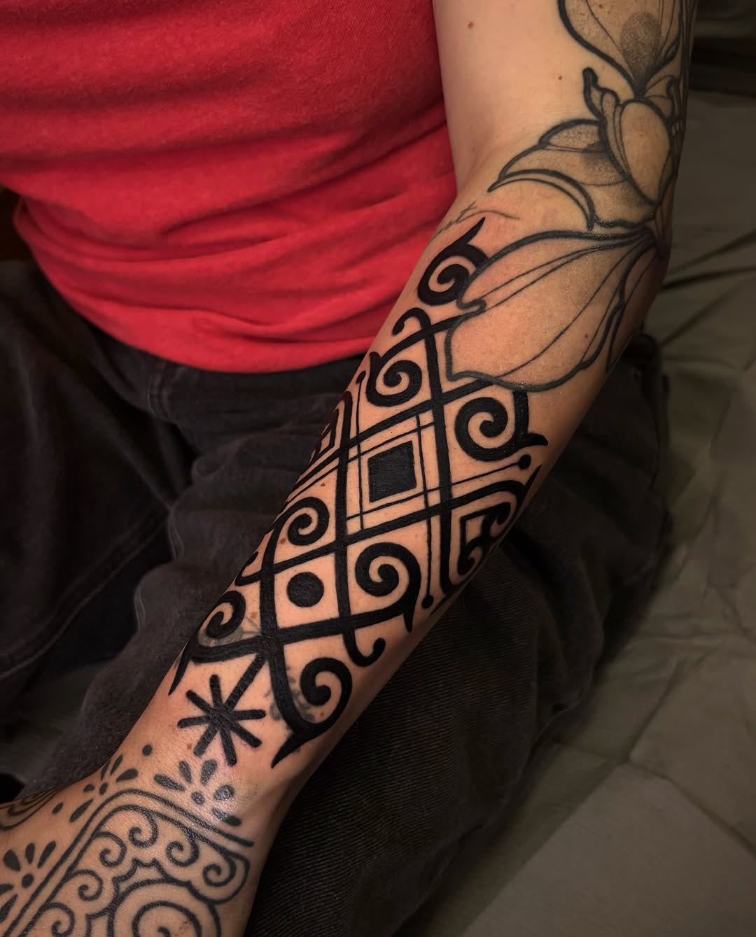 Tattoo by @joe.blackmamba — geometric, blackwork