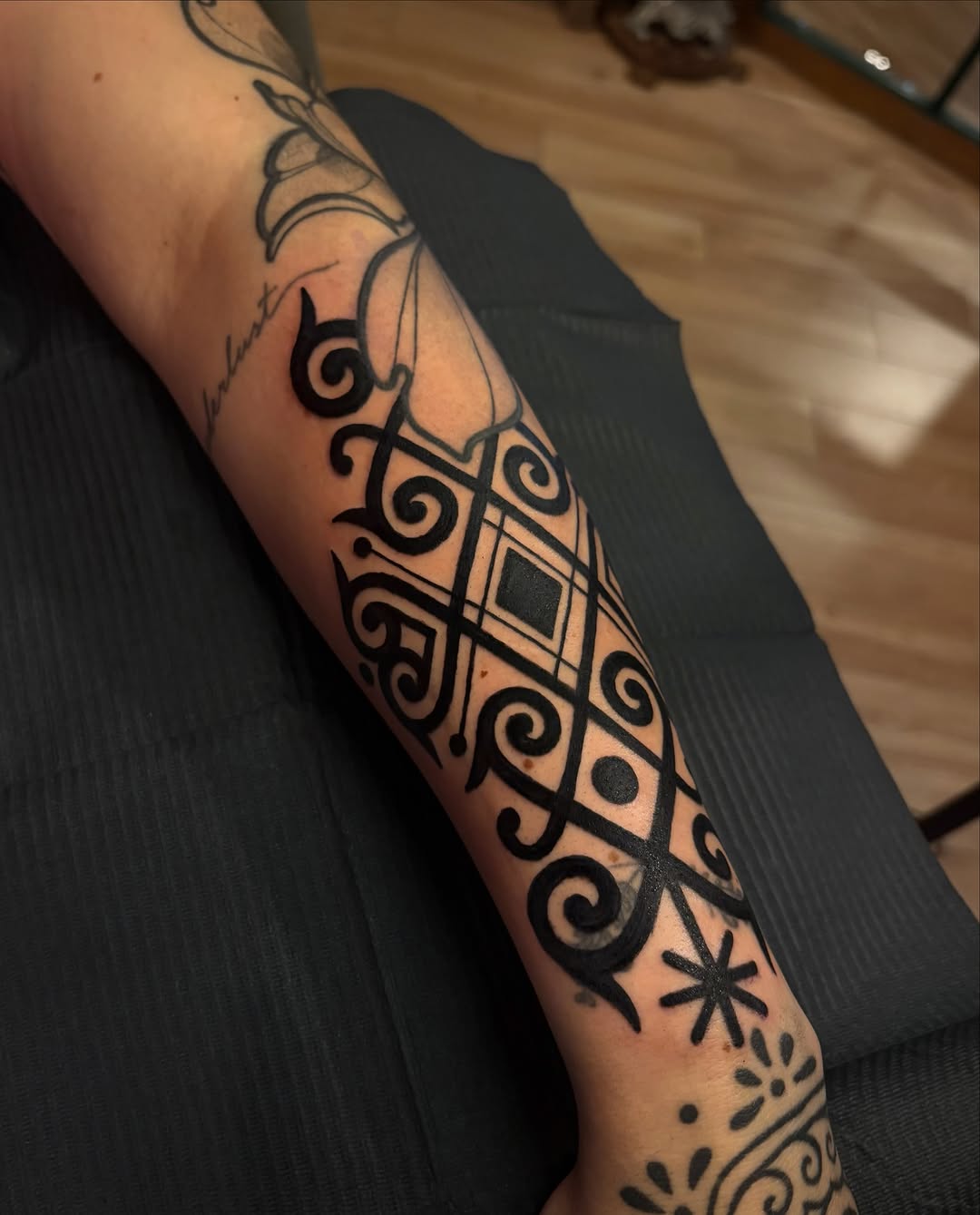 Tattoo by @joe.blackmamba — blackwork, ornamental