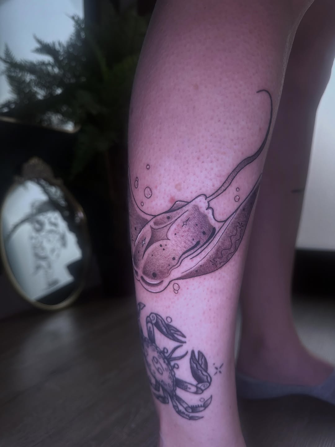 Tattoo by @_inked_ann_ — black_and_grey, illustrative