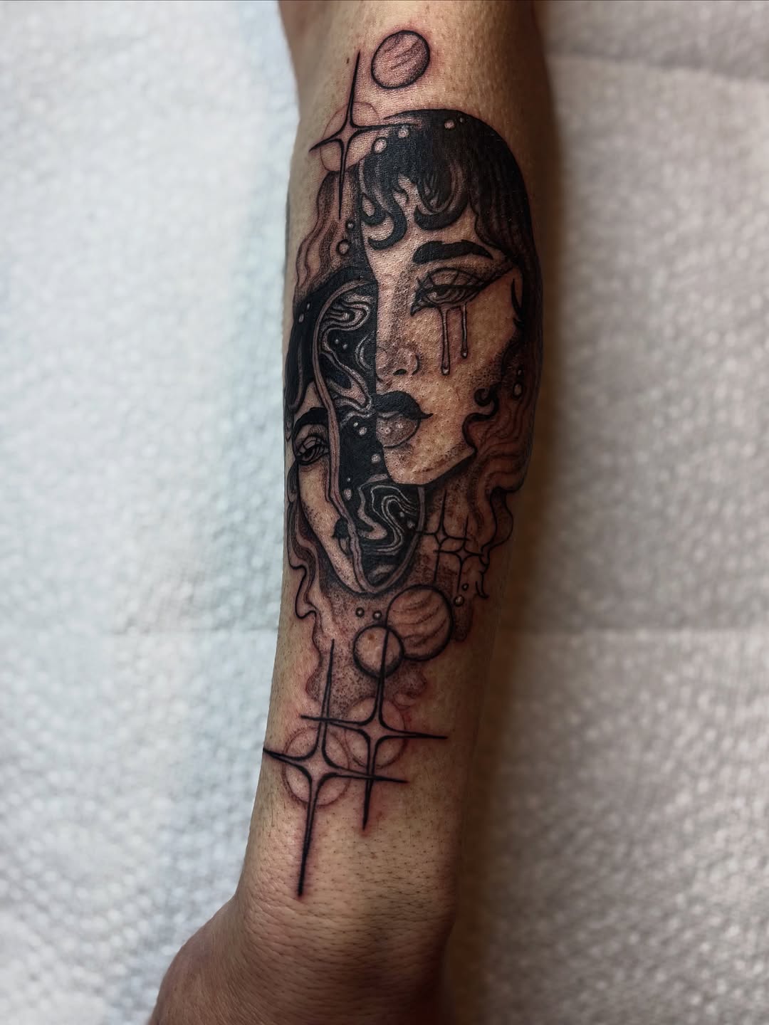 Tattoo by @leahelisabethtattoos — fine_line, black_and_grey