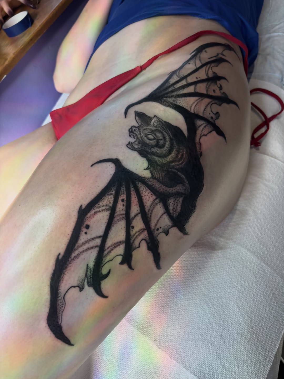 Tattoo by @leahelisabethtattoos — black_and_grey, dark_realism