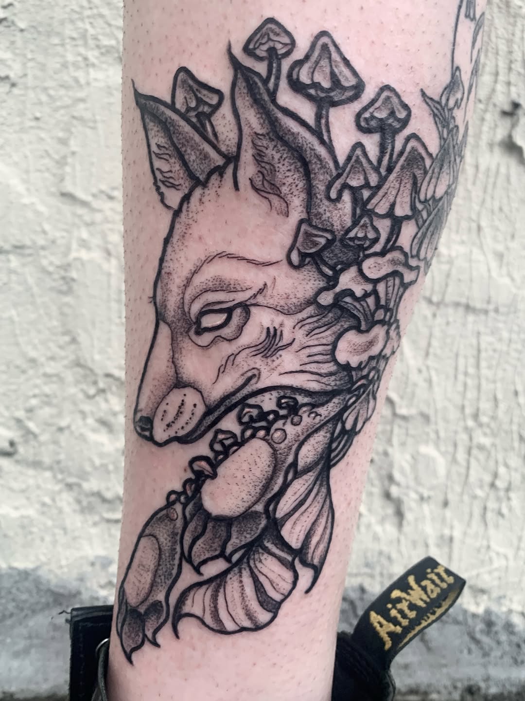 Tattoo by @leahelisabethtattoos — black_and_grey, illustrative
