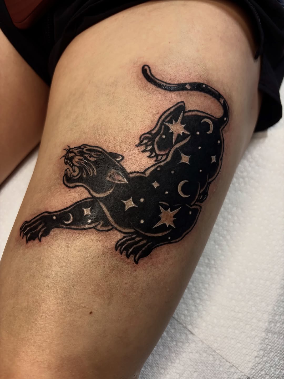 Tattoo by @leahelisabethtattoos — blackwork, neo_traditional