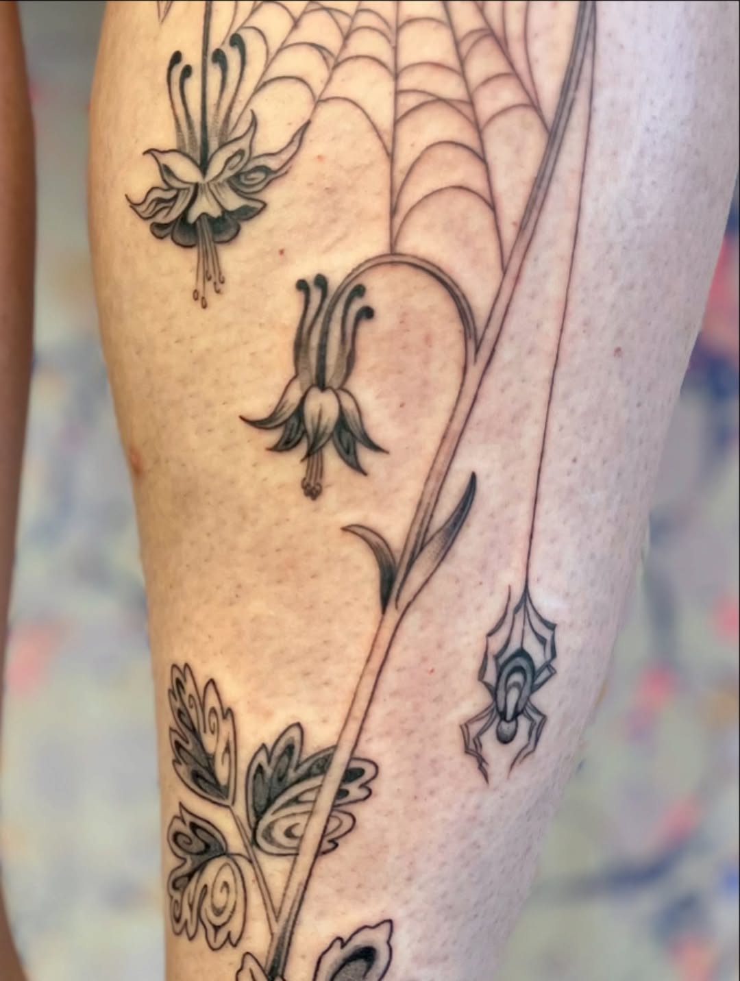Tattoo by @thineownself.tattoo — fine_line, black_and_grey
