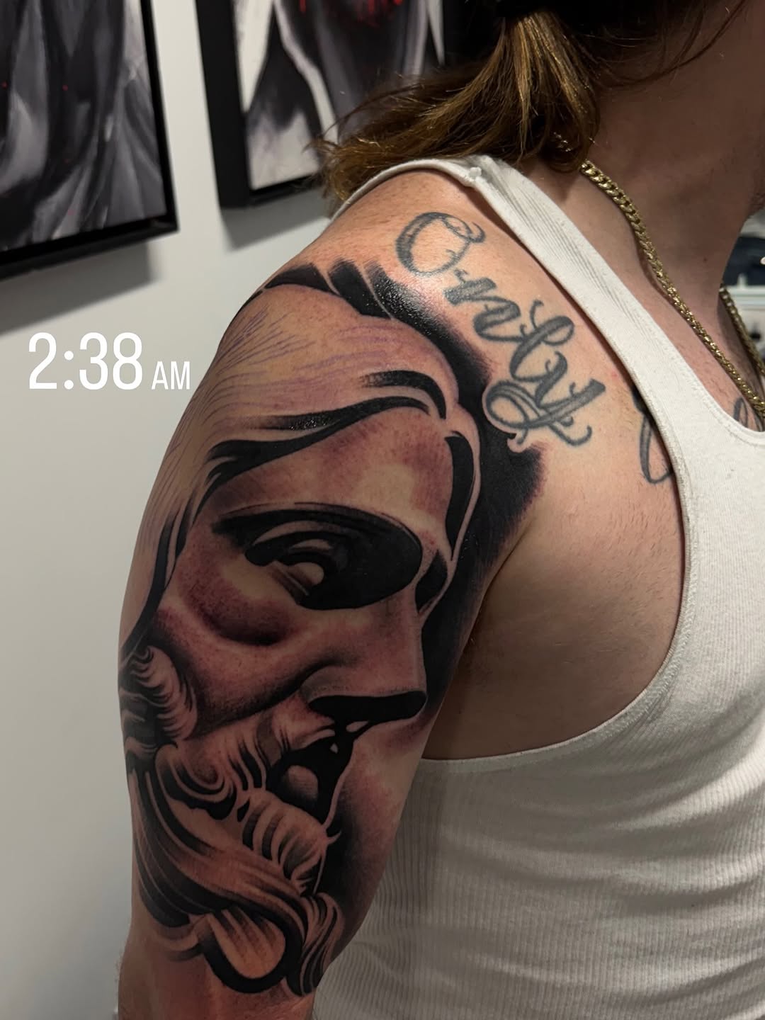 Tattoo by @santana_ink β realism, black_and_grey
