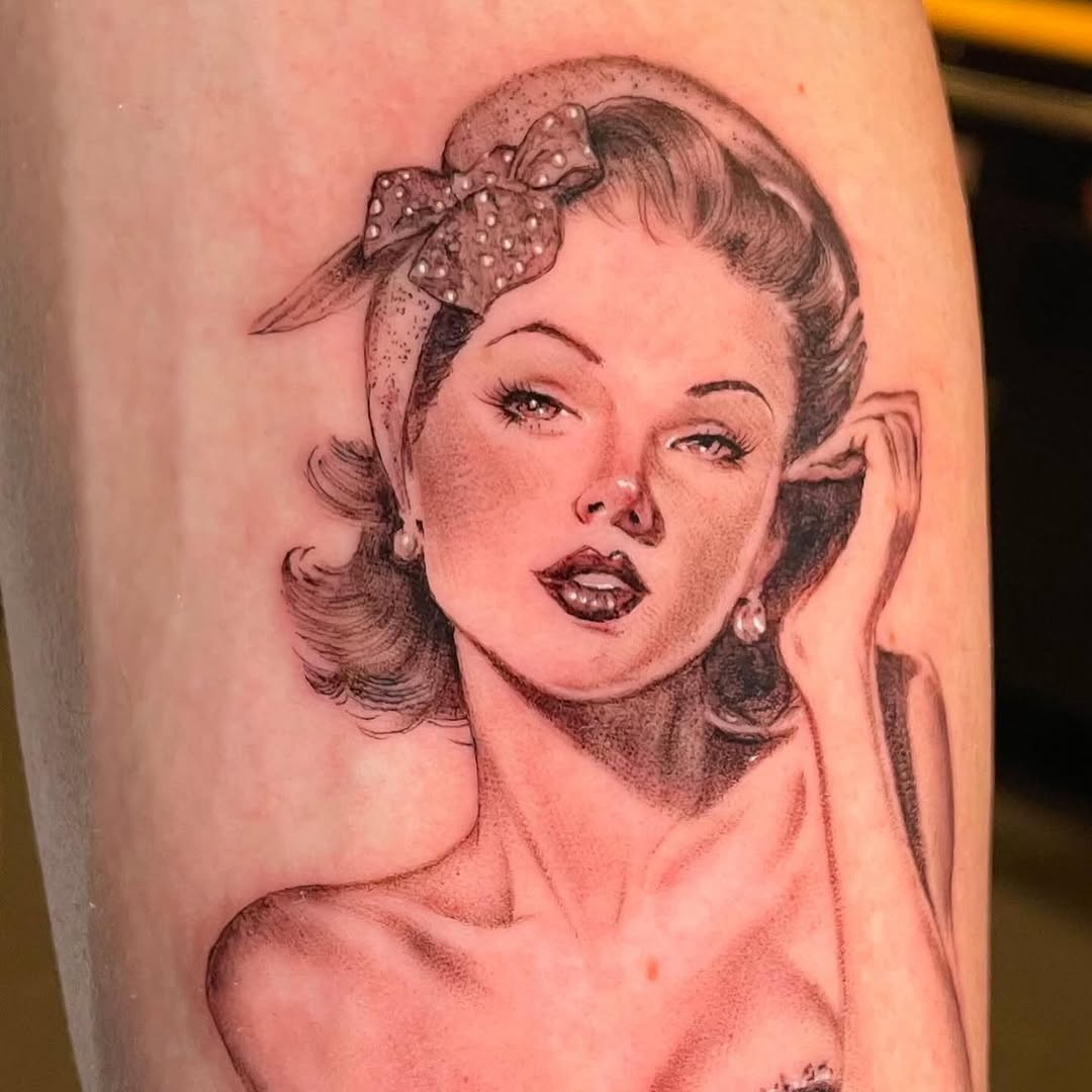 Tattoo by @artbyalyssacarbonara — realism, black_and_grey